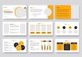 Creative business PowerPoint presentation slides template design. Use for modern keynote presentation background, brochure design Royalty Free Stock Photo