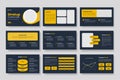 Creative business PowerPoint presentation slides template. Use for modern keynote presentation background, brochure layout, Royalty Free Stock Photo