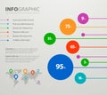 Creative business success chart and graph. Vector illustration infographic elements.