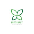 Creative Butterfly Concept Logo Design Template Royalty Free Stock Photo