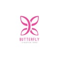 Creative Butterfly Concept Logo Design Template