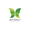 Creative Butterfly Concept Logo Design Template Royalty Free Stock Photo