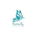 Creative Butterfly Concept Logo Design Template Royalty Free Stock Photo