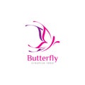 Creative Butterfly Concept Logo Design Template Royalty Free Stock Photo