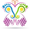 Creative butterfly logo Royalty Free Stock Photo