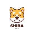 Creative Cartoon Sad Face Doge Shiba Inu