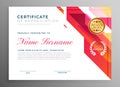 Creative certificate of appreciation in abstract style