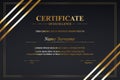 Creative Certificate of Appreciation Award Template Royalty Free Stock Photo