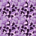 Creative cheetah camouflage seamless pattern. Camo leopard elements background Royalty Free Stock Photo