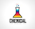 Creative Chemical Colorful Logo design for brand identity, comp