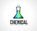 Creative Chemical Colorful Logo design for brand identity, comp