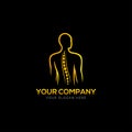 Creative colorful chiropractic back spine logo design