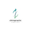 Creative Chiropractic Concept Logo Design Template.