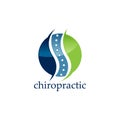 Creative Chiropractic Concept Logo Design Template Royalty Free Stock Photo