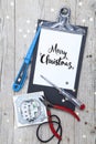 Creative Christmas Card for an electrican business Royalty Free Stock Photo