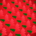 Creative Christmas tree formed from cut out paper. Royalty Free Stock Photo