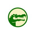 creative circle crocodile logo