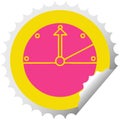 A creative circular peeling sticker cartoon speedometer