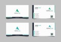 Creative and clean business card template. Minimalist name card. Two sided cards.