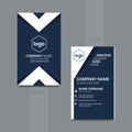 Vector Business cards and Modern Creative and Clean template. Royalty Free Stock Photo