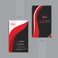 Vector Business cards and Modern Creative and Clean template. Royalty Free Stock Photo