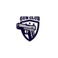 Creative Gun logo Design Vector Art Logo Royalty Free Stock Photo