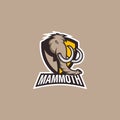 Creative Mammoth logo Design Vector Art Logo