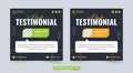 Creative client testimonial and review section design with dark backgrounds. Customer service review and feedback section design