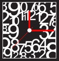 Creative clock face design.