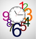 Creative clock face design.