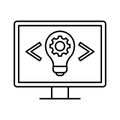 Creative code Vector Icon which can easily modify or edit