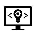 Creative code Vector Icon which can easily modify or edit