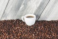 Creative coffee cup backdrop Royalty Free Stock Photo