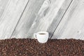 Creative coffee cup wallpaper Royalty Free Stock Photo