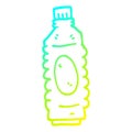 A creative cold gradient line drawing cartoon drinks bottle