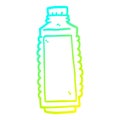 A creative cold gradient line drawing cartoon drinks bottle