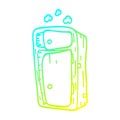 A creative cold gradient line drawing cartoon dusy cabinet
