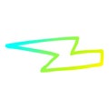 A creative cold gradient line drawing cartoon  lightening bolts Royalty Free Stock Photo