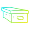 A creative cold gradient line drawing cartoon office filing box