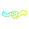 A creative cold gradient line drawing cartoon rope knot