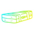 A creative cold gradient line drawing cartoon suit case