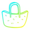 A creative cold gradient line drawing cartoon woven basket