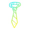 A creative cold gradient line drawing striped office tie