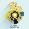 Creative collaboration concept Royalty Free Stock Photo