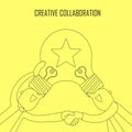 Creative collaboration concept Royalty Free Stock Photo