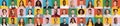 Creative Collage With Happy People Of Different Age And Ethnicity, Colorful Backgrounds Royalty Free Stock Photo