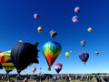 Creative and Colorful Balloons Ascend Above the Crowd