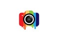 Creative Colorful Camera Logo Design Symbol Vector Illustration