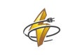 Electricity Flash Cable Plug Symbol Logo