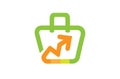 Shop Cart Arrow Trend Logo